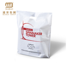 Brand logo printed plastic milk packing bag with punch hole handle